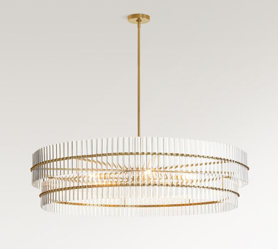 Mallory Crystal Round Chandelier (30"-48") by Pottery Barn