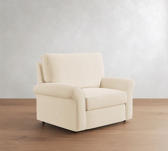 PB Comfort Roll Arm Power Recliner by Pottery Barn