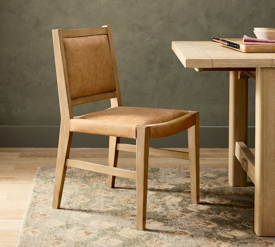 Tatum Leather Dining Chair by Pottery Barn