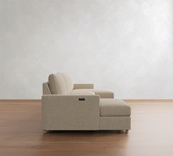 Westwood Slim Arm Power Reclining Double Chaise Sectional (136"-160")