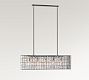 Adeline Crystal Rectangular Chandelier (37"-50")