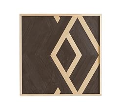 Aleksandra Zee Inlaid Wood - Black &amp; Camel