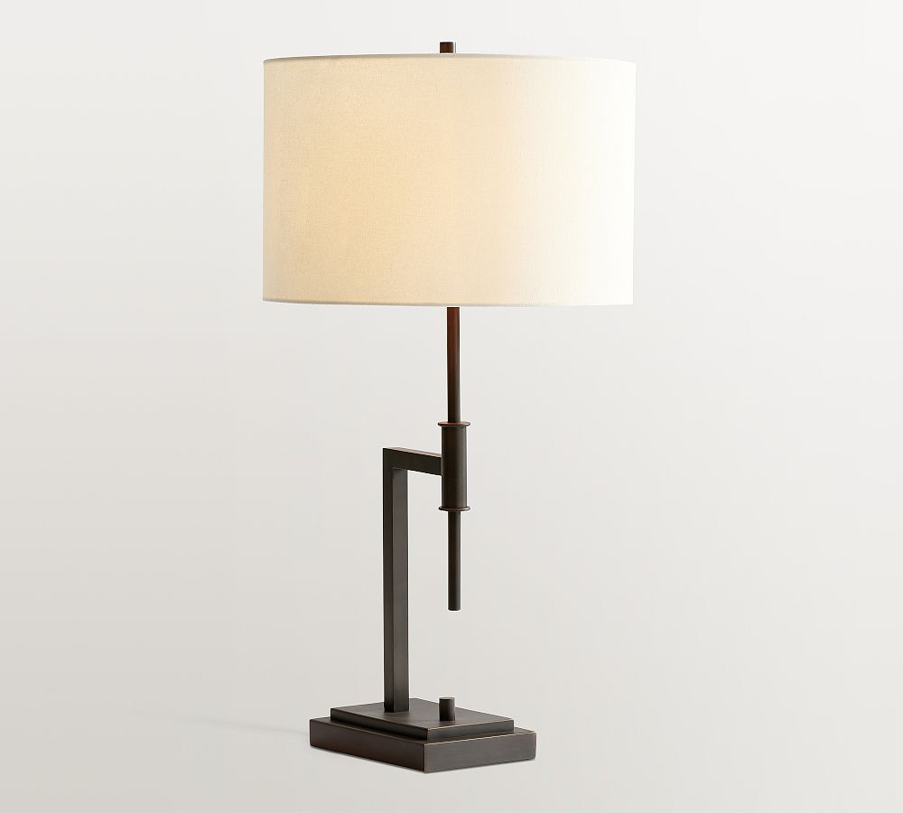 Atticus Metal USB Table Lamp (28") by Pottery Barn