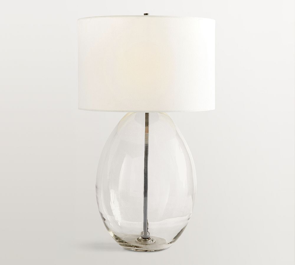 Bennett Recycled Glass Table Lamp (22"-33") by Pottery Barn