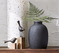 Decorative Birds on Wooden Stand