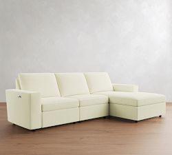 Dream Power Reclining Chaise Sectional (115"-127")