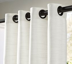 Outdoor Performance Slub Weave Curtain