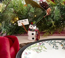 Snowman Felt Place Card Holders - Set of 4