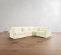 Westwood Slim Arm Deep Seat Slipcovered 3-Piece Wedge Sleeper Sectional (129")