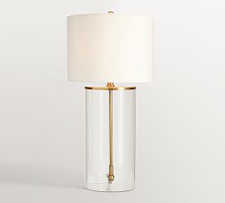 Aria Glass Table Lamp (31")