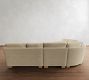Buchanan Modern Square Arm 5-Piece Curved Wedge Sectional (148")