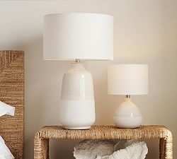 Calla Ceramic Table Lamp (15"-26")