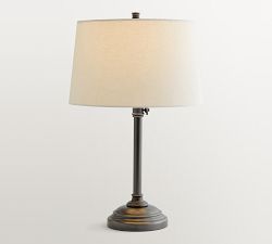 Chelsea Metal Adjustable USB Table Lamp (28"-32")