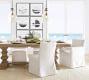 Classic Long Slipcovered Dining Chair