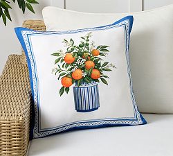 Mark D. Sikes Citrus Stripe Outdoor Pillow