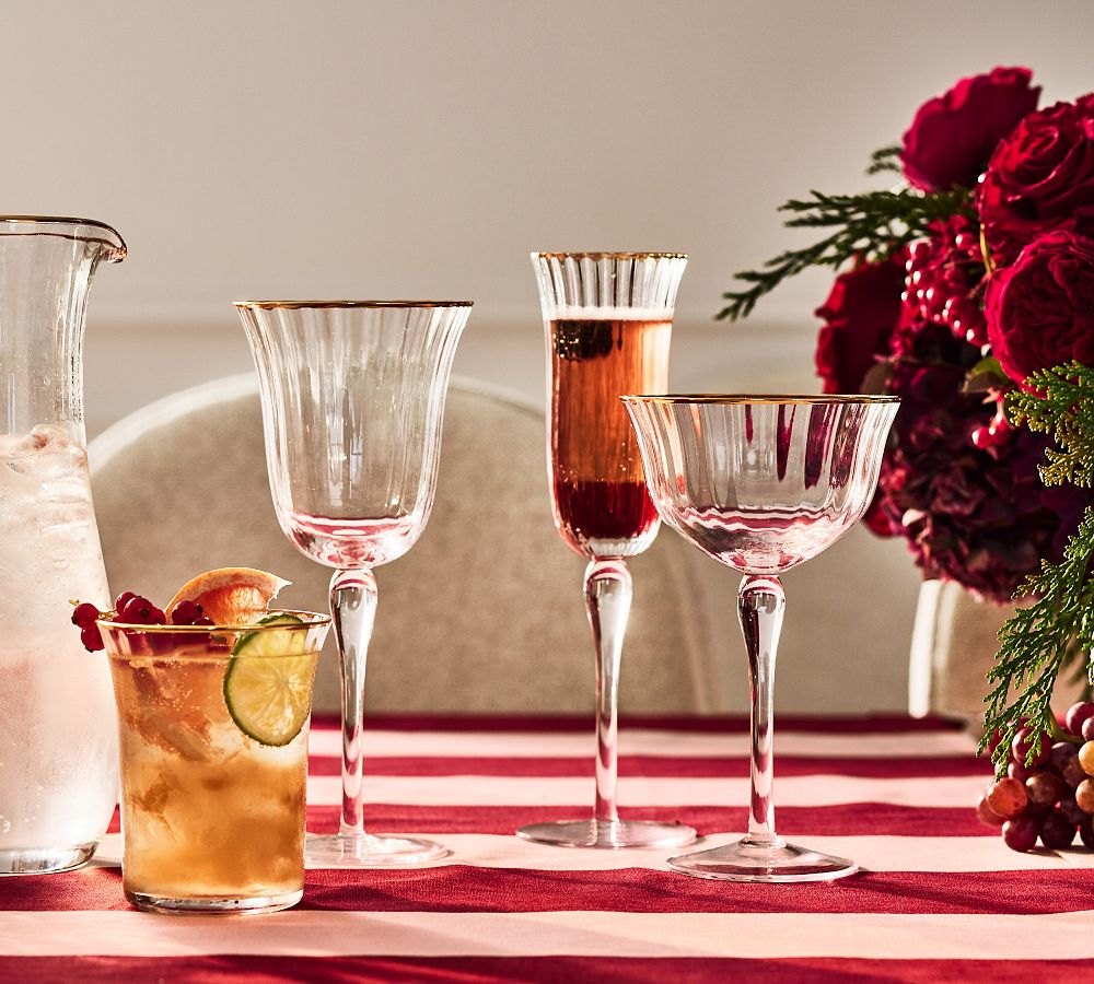 Monique Lhuillier Tatum Glassware Collection by Pottery Barn