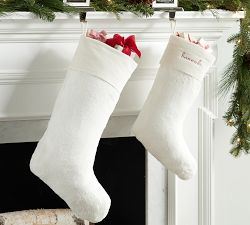 Plush Faux Fur Stockings
