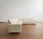 Buchanan Modern Square Arm 5-Piece Curved Wedge Sectional (148")