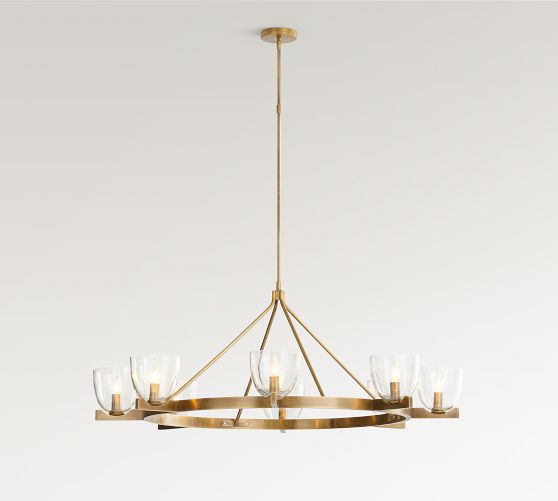 Chamberlin Metal Round Chandelier (50") by Pottery Barn