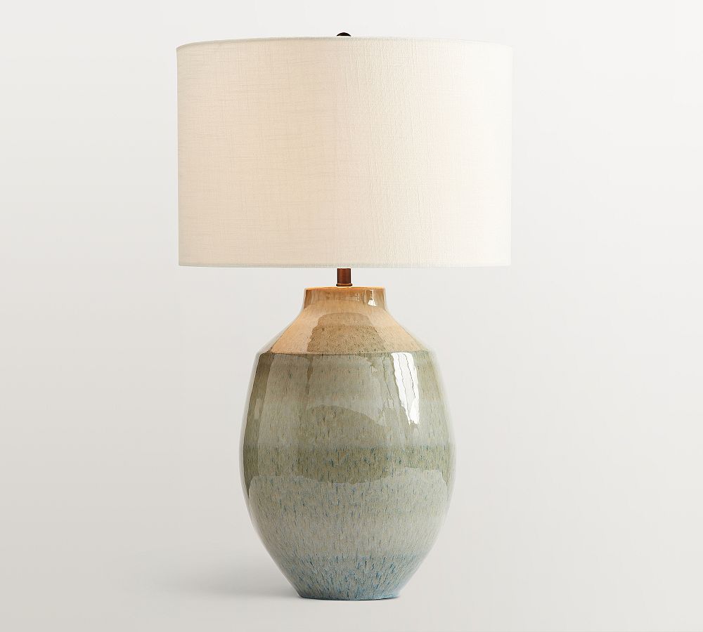 Ezra Ceramic Table Lamp (22"-30") by Pottery Barn