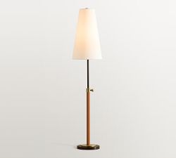 Harrison Leather Wrapped Table Lamp (17")