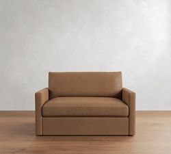 Westwood Slim Arm Leather Sofa (60"-120")