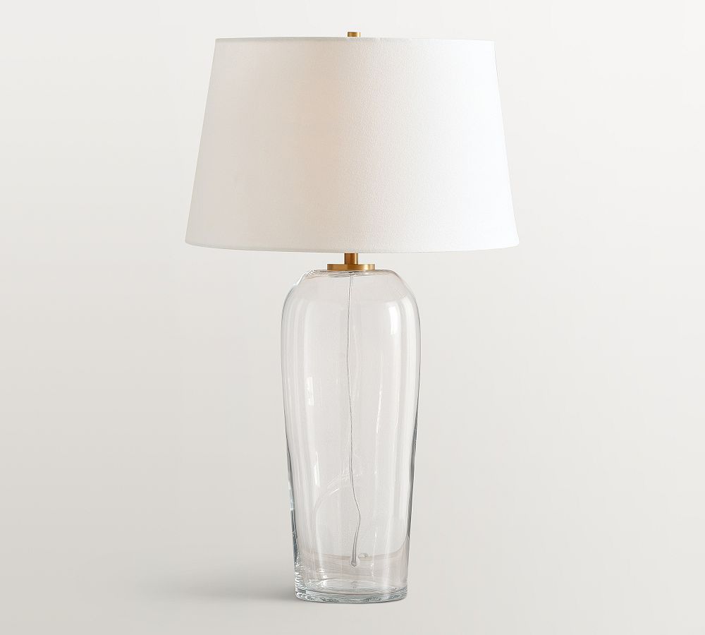 Carter Glass Table Lamp (18"-29") by Pottery Barn
