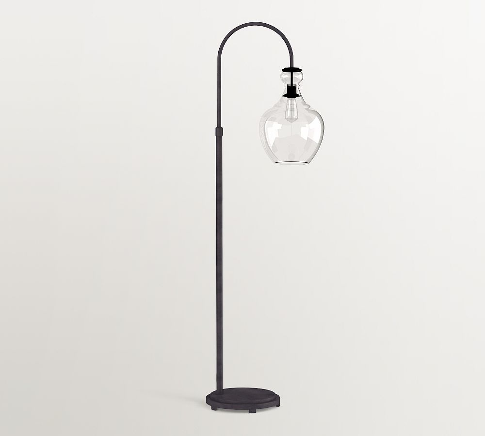 Flynn Recycled Glass Floor Lamp (65") by Pottery Barn