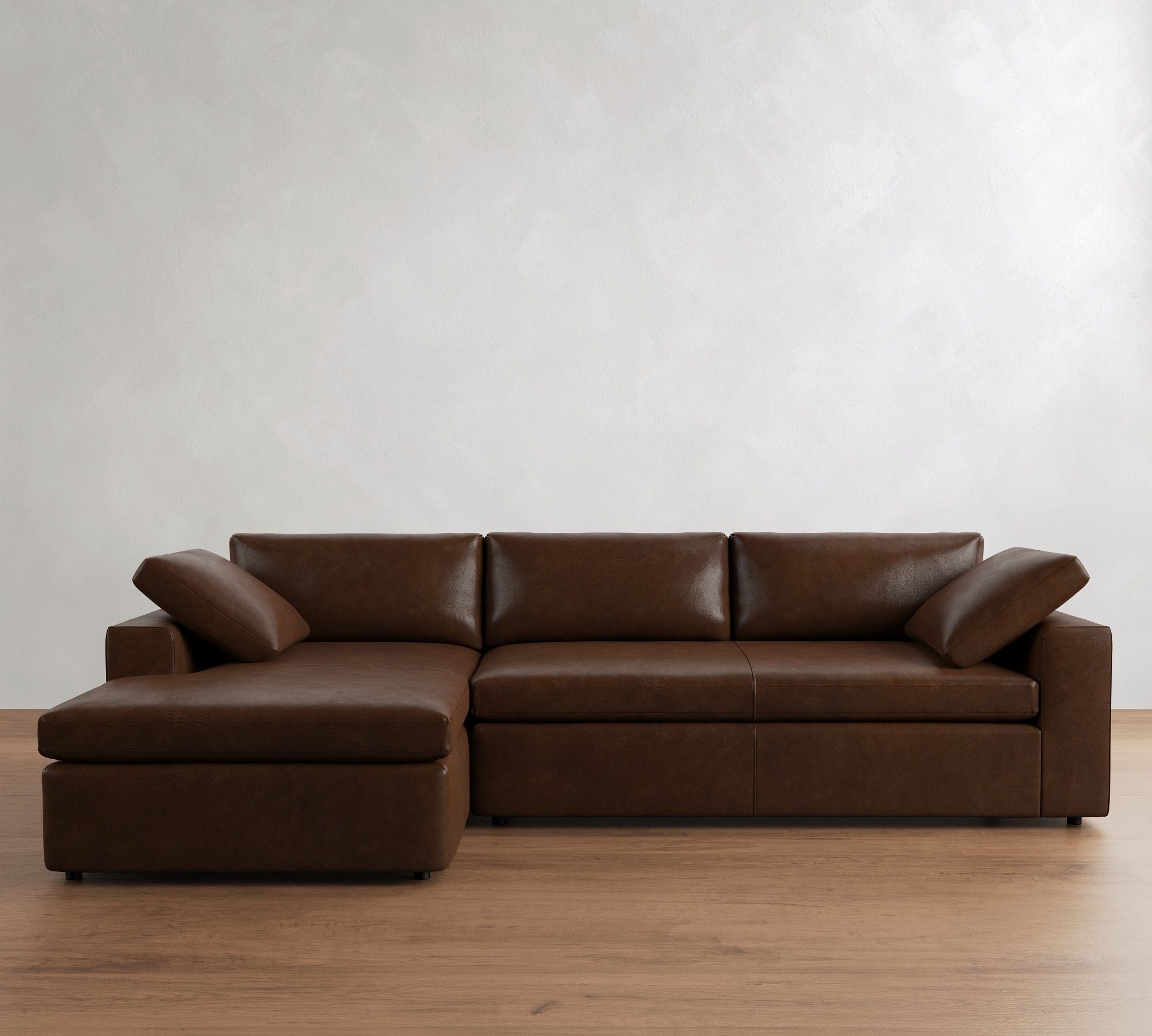 Dream Leather Chaise Sectional (120"&ndash;130") - thumbnail 10