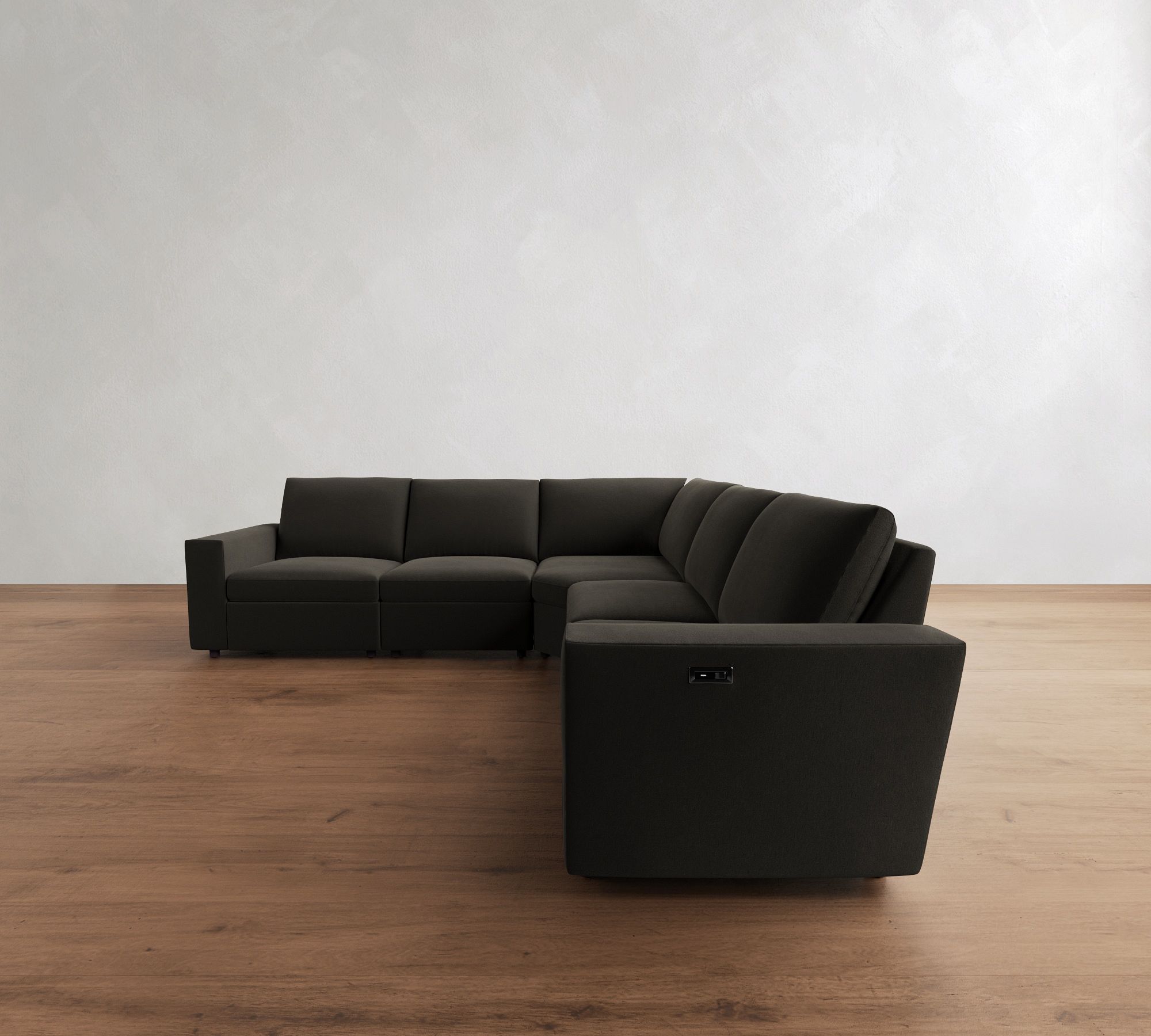 Dream Power Reclining L-Shaped Wedge Sectional (122"-134")