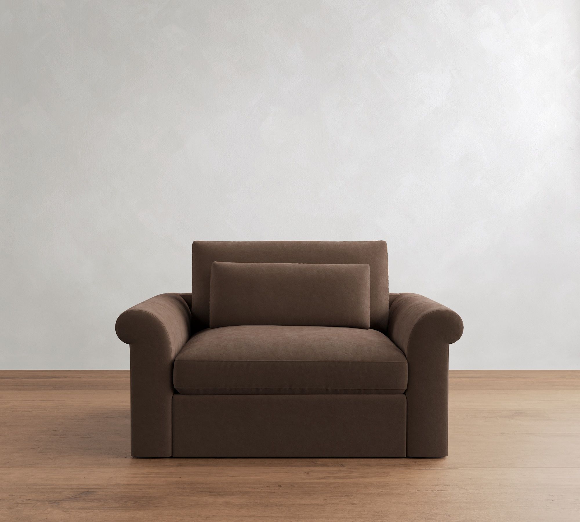 Westwood Roll Arm Deep Seat Leather Sleeper Sofa  (64"&ndash;95")