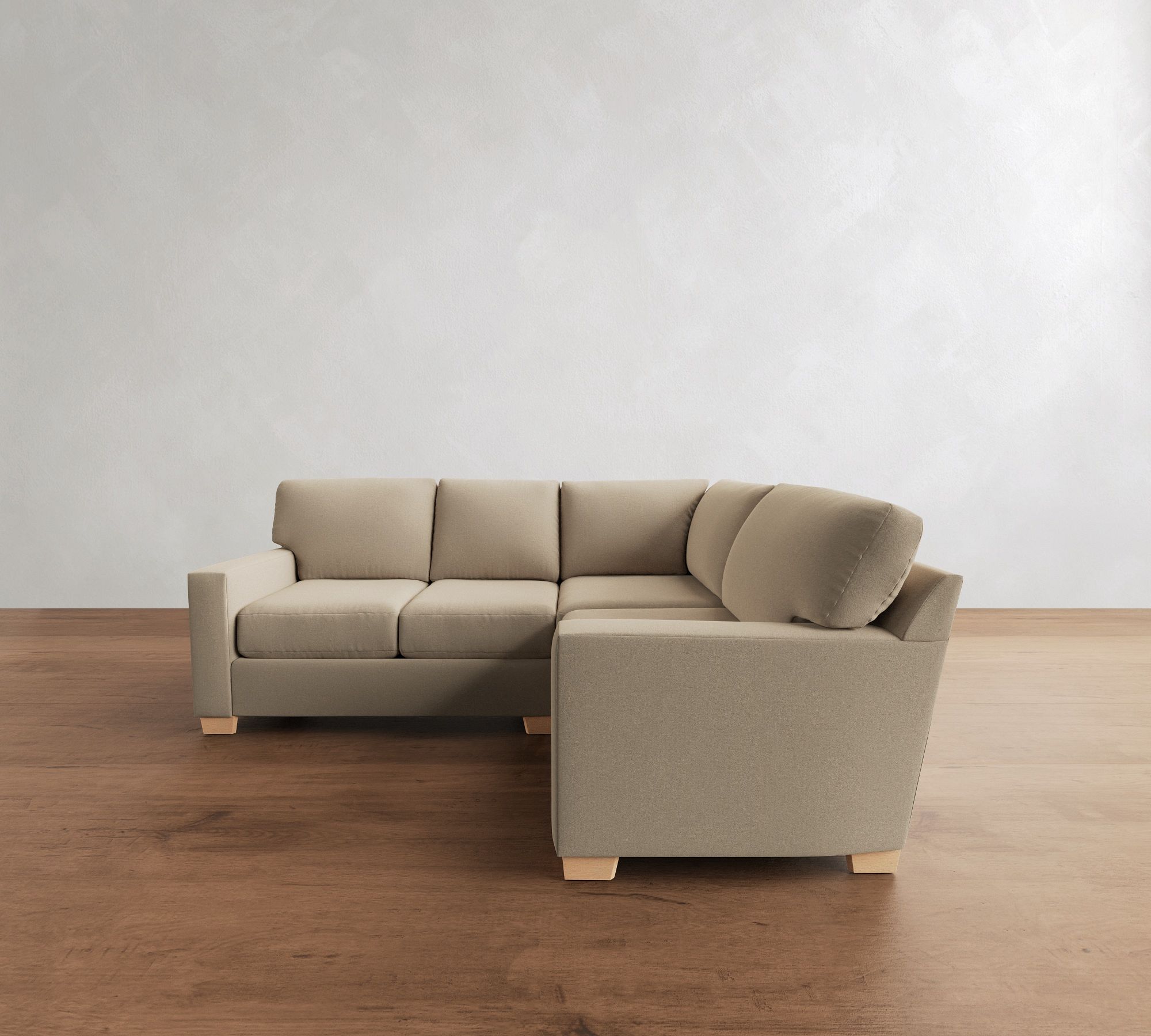 Buchanan Modern Square Arm 3-Piece Sectional (93")