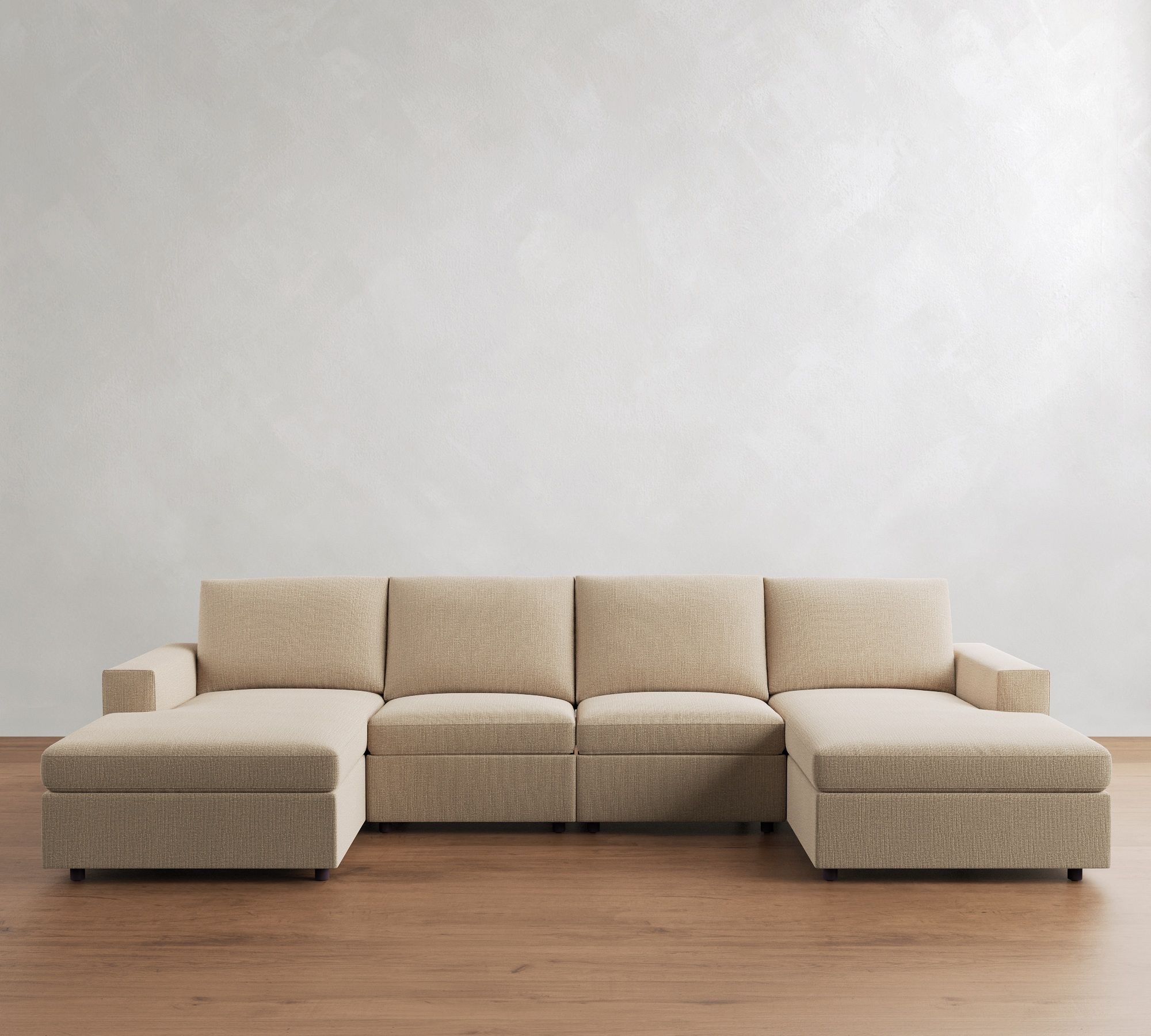 Dream Power Reclining Double Chaise Sectional (147"-171")