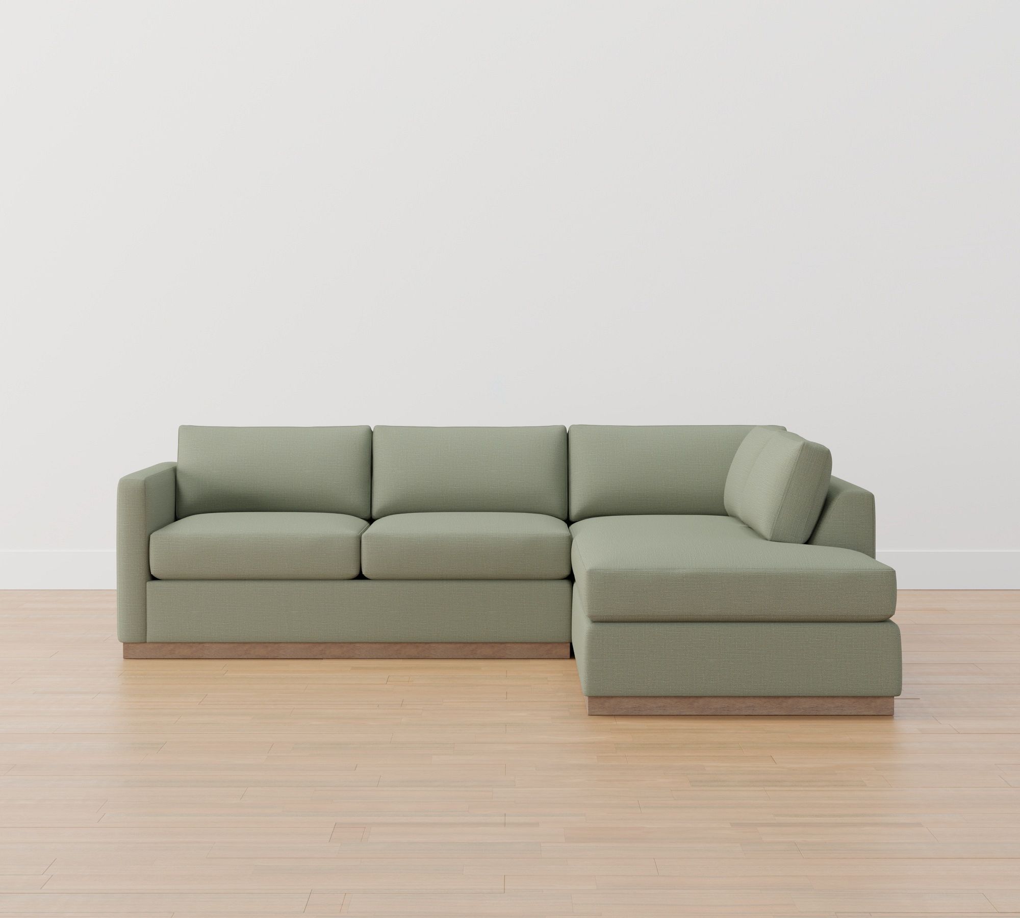 Carmel Slim Arm Wood Base Return Bumper Sectional (112"&ndash;124") - thumbnail 8