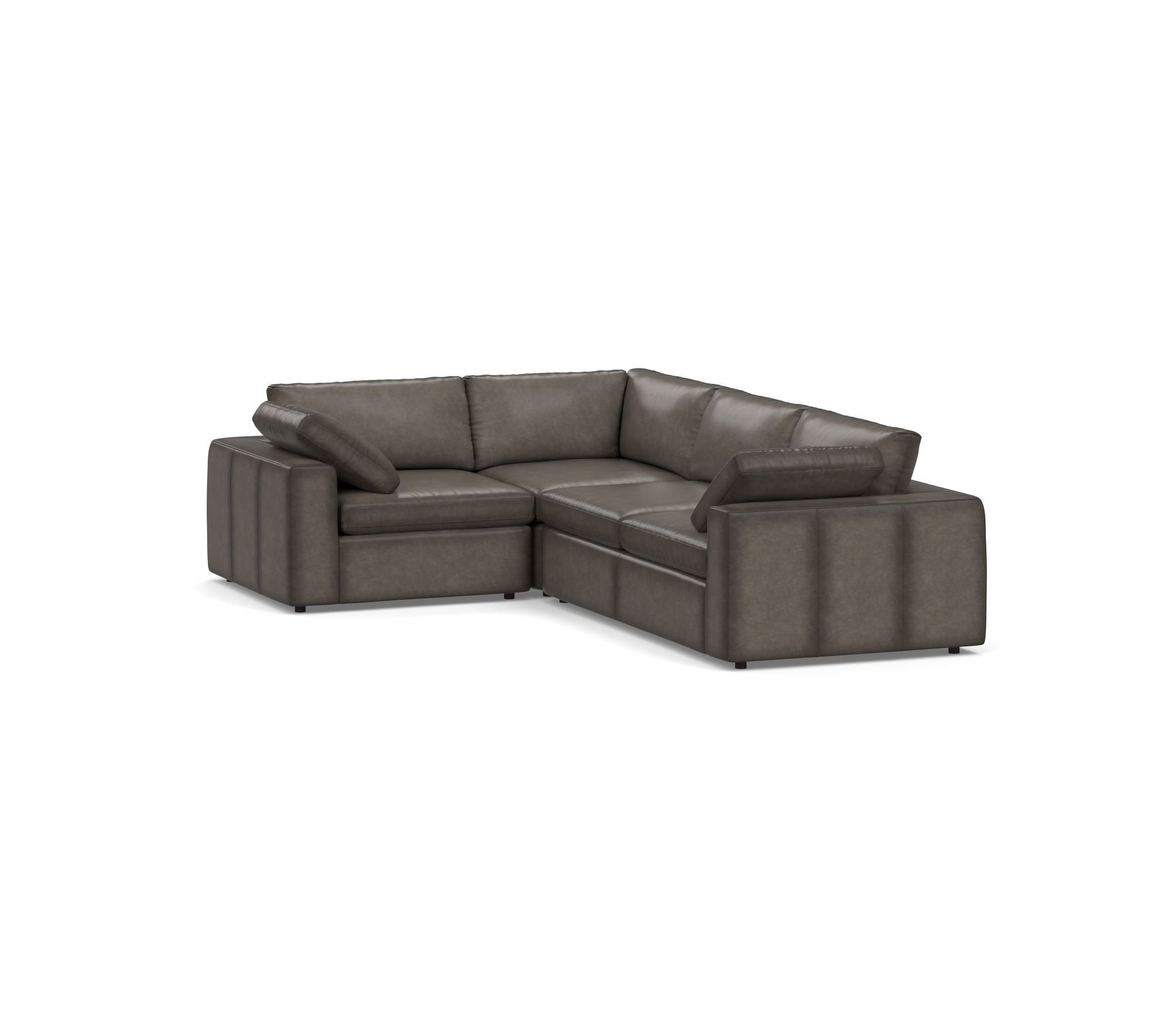 Dream Leather 3-Piece Sectional (120")