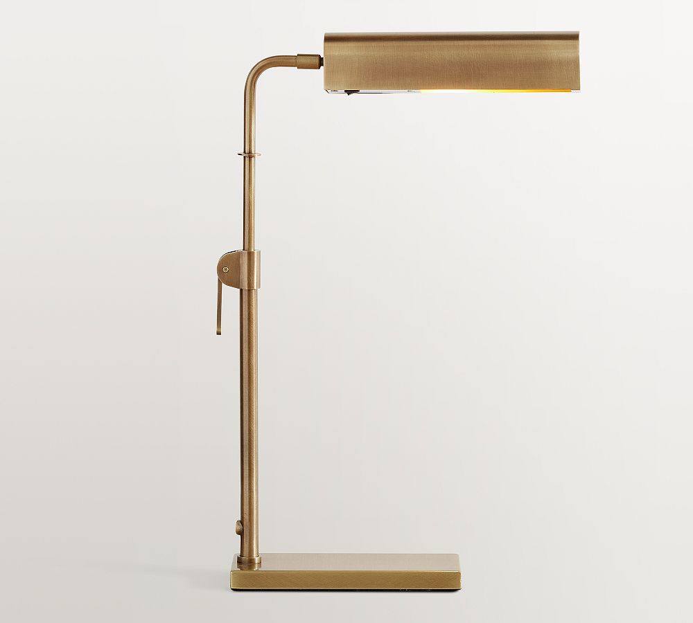 Sherman Metal Task Lamp (20"-25") - Vintage Brass