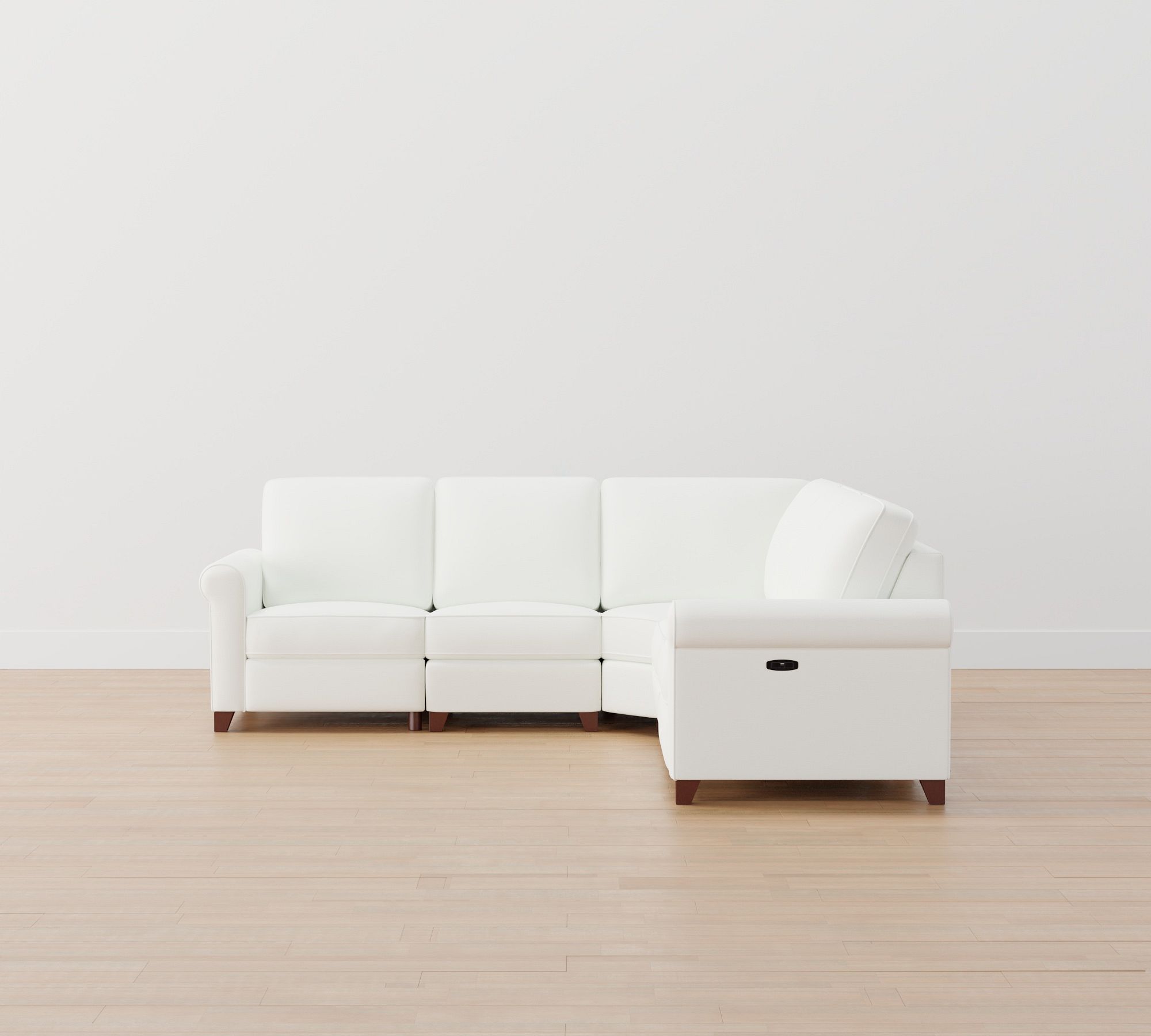 Cameron Roll Arm Power Reclining L-Shaped Sectional (109"&ndash;123")
