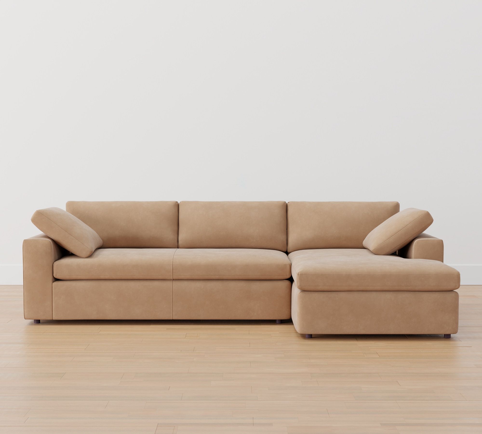 Dream Leather Chaise Sectional (120"&ndash;130") - thumbnail 7
