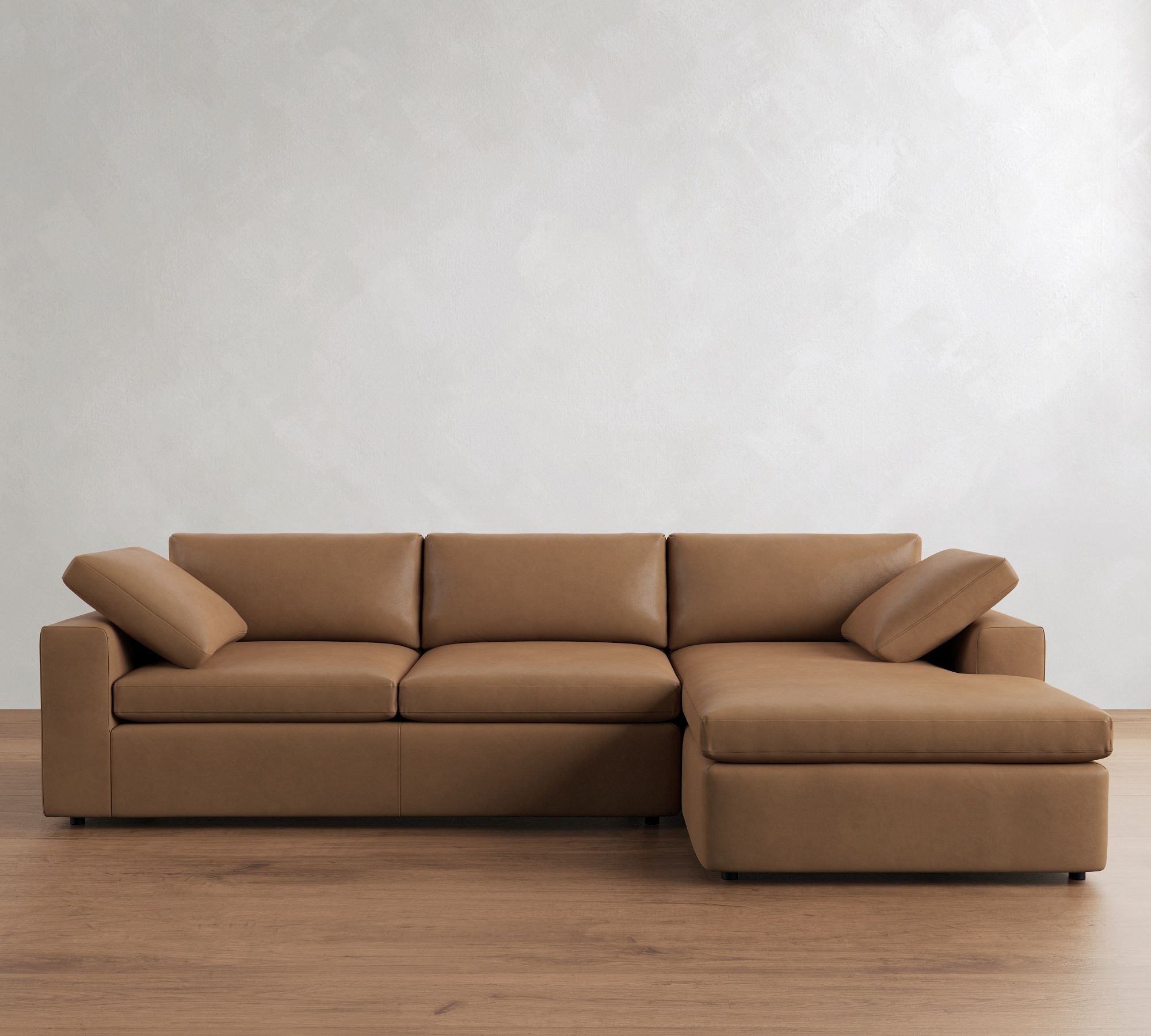 Dream Leather Chaise Sectional (120"&ndash;130") - thumbnail 5