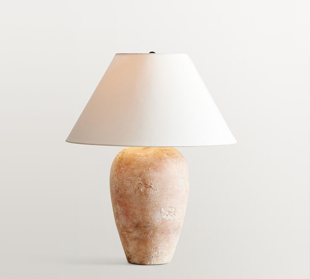 Canyon Ceramic Table Lamp (24"-28") - Terra Cotta, Small