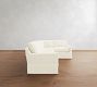 Buchanan Modern Square Arm Slipcovered 3-Piece Sectional (93")