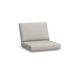 Open Box: Malibu Metal Outdoor Furniture Cushions, Grand Outdoor Lounge Chair Cushion, Sunbrella® Solid - Heather Gray
