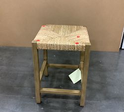 Open Box: Malibu Woven Backless Counter Stool (24.5" h) - Honey