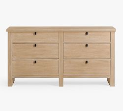 Open Box: Modern Farmhouse 6-Drawer Dresser (64") - Fog