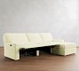 PB Comfort Modern Square Arm Power Reclining Chaise Sectional (111"-125")