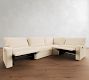 PB Comfort Square Arm Power Reclining Reversible Wedge Sectional (119"-133")