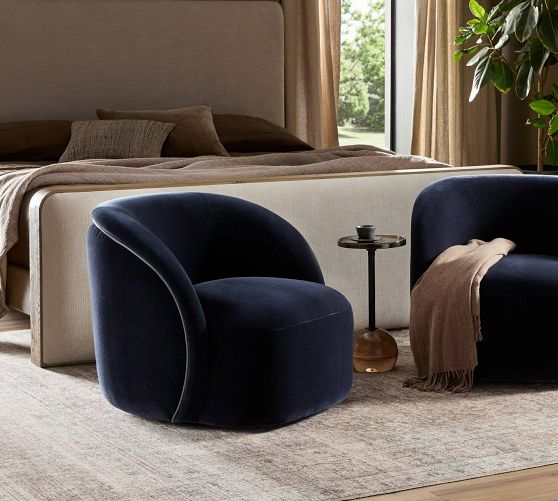 Niles Swivel Chair by Pottery Barn