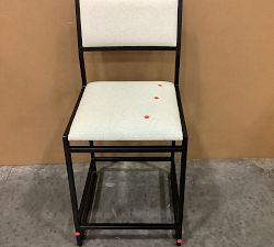 Open Box: Hardy Upholstered Counter Stool - Performance Boucle Oatmeal, Bronze