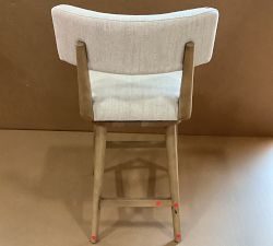 Open Box: Pardy Upholstered Swivel Counter Stool (27") - Washed Natural