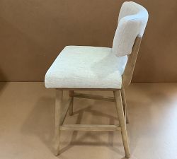 Open Box: Pardy Upholstered Swivel Counter Stool (27") - Washed Natural